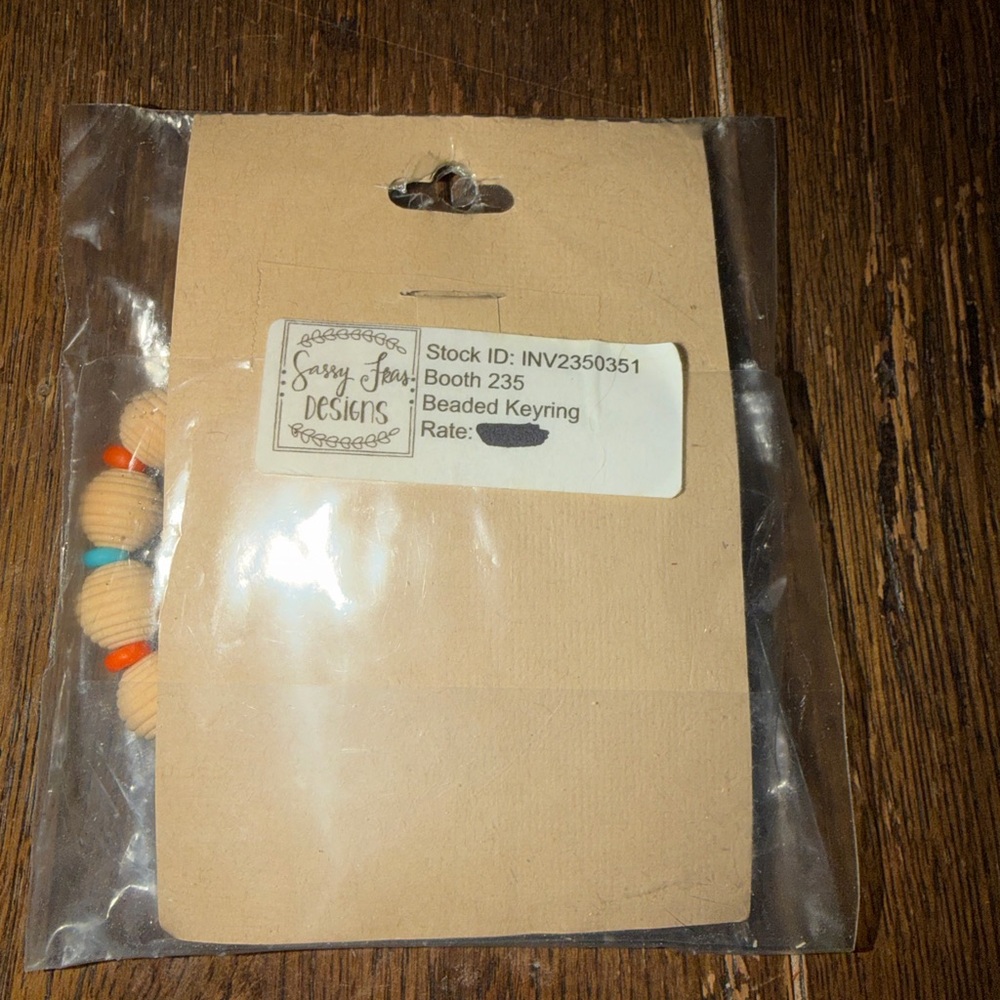 Colorful Beaded Keychain - Picture 2 of 3